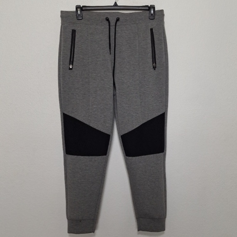 Aeropostale Men's Gray Black Athleisure Gorpcore Drawstring Jogger Pants Size L